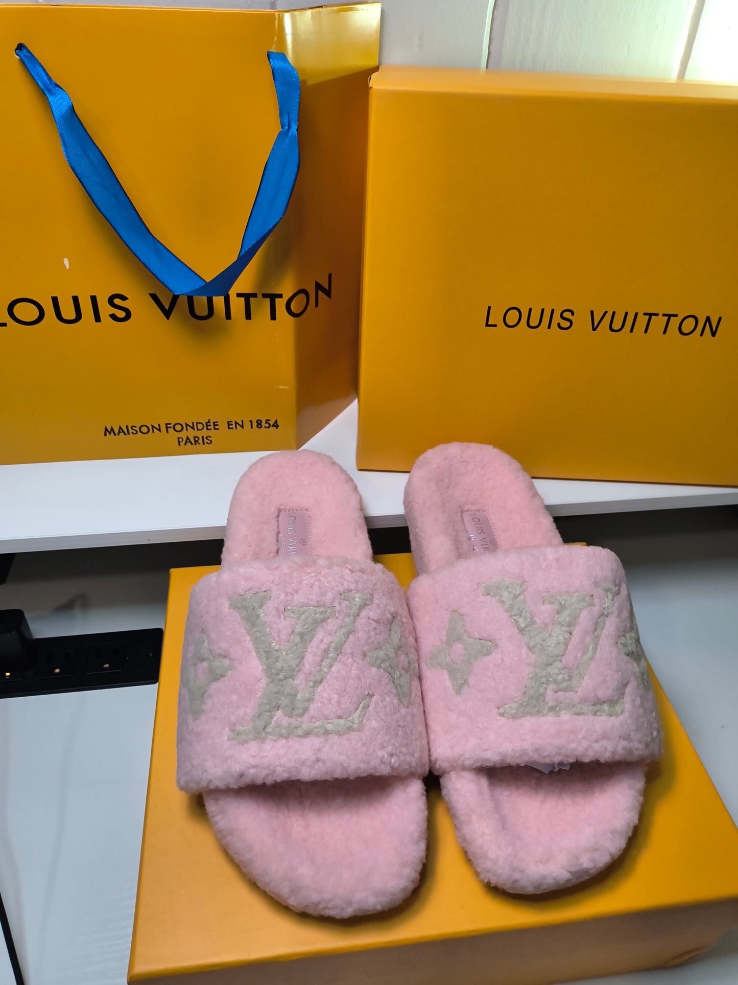 Pink Louis Slippers