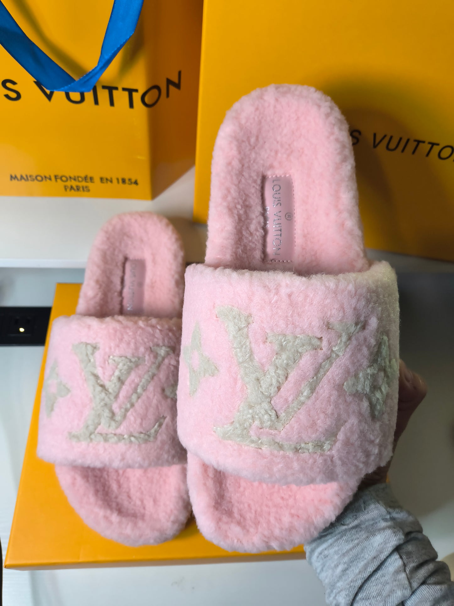 Pink Louis Slippers