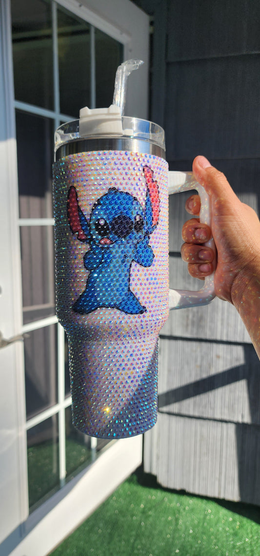 Stitch Blinged out Cup