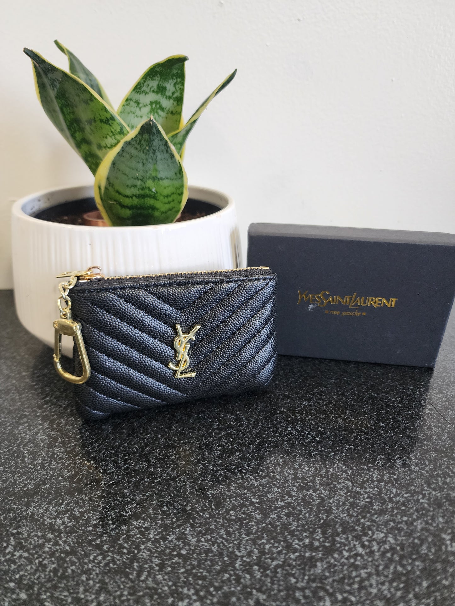 YSL key pouch